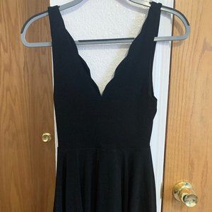Scallop Neck Romper